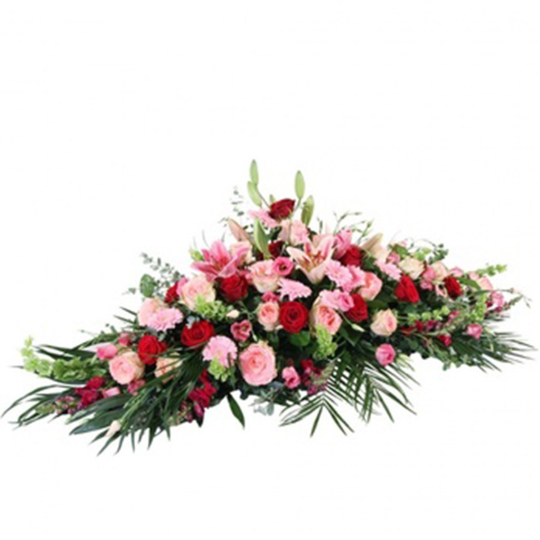 Raquette losange rouge rose